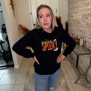 Black 'Feeling Spooky' Sweatshirt